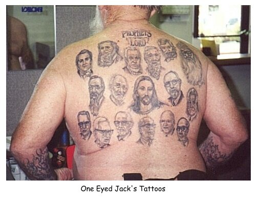 And more ironic still, the idea for his “Prophets of the Lord” tattoos came 